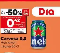 Dia HEINEKEN Cervesa 0,0 oferta