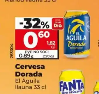 Dia EL ÁGUILA Cervesa Dorada oferta