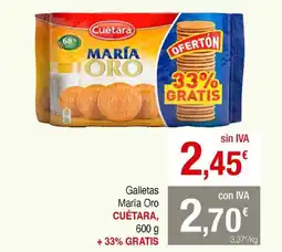 mycash profesional CUÉTARA Galletas María Oro oferta