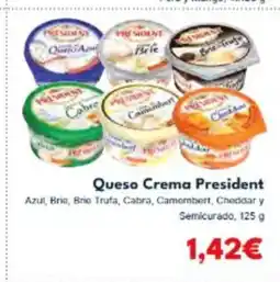 Cash Unide PRESIDENT Queso Crema oferta