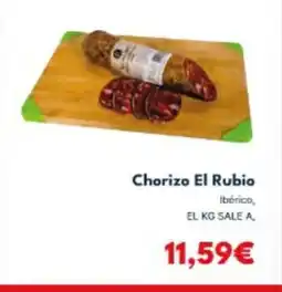 Cash Unide EL RUBIO Chorizo oferta