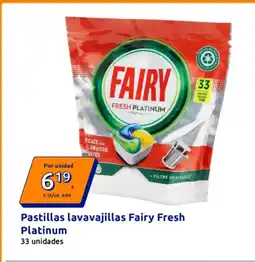 Action Pastillas lavavajillas Fairy Fresh Platinum oferta