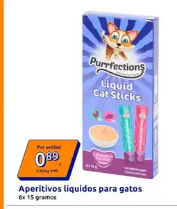 Action Aperitivos líquidos para gatos oferta