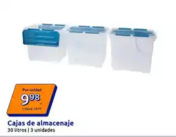Action Cajas de almacenaje 30 litros | 3 unidade oferta