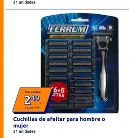 Action Cuchillas de afeitar para hombre o mujer oferta