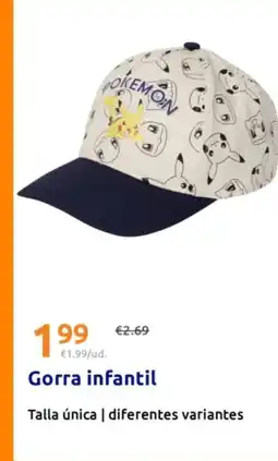 Action Gorra infantil oferta