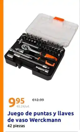 Action Juego de puntas y llaves de vaso Werckmann 42 piezas oferta