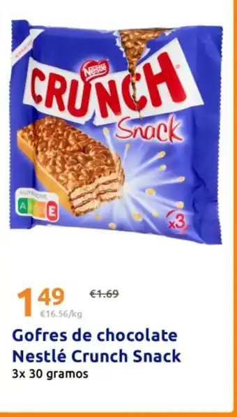 Gofres de chocolate Nestlé Crunch Snack