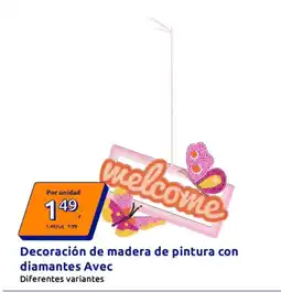 Action Decoración de madera de pintura con oferta