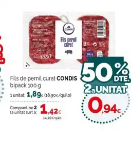 Condis CONDIS Fils de pernil curat oferta