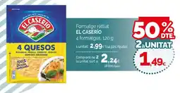 Condis EL CASERIO Formatge ratllat oferta