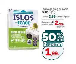 Condis ISLOS Formatge greg de cabra oferta