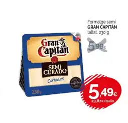 Condis GRAN CAPITÁN Formatge semi tallat oferta