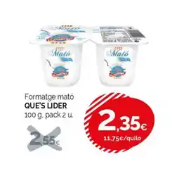 Condis QUE'S LIDER Formatge mató oferta