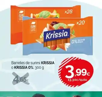 Condis KRISSIA Barretes de surimi oferta