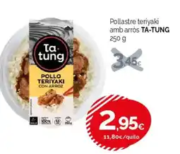 Condis TA-TUNG Pollastre teriyaki amb arròs oferta