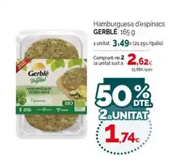 Condis GERBLÉ Hamburguesa d'espinacs oferta