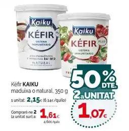 Condis KAIKU Kéfir maduixa o natural oferta
