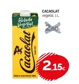 Condis CACAOLAT vegetal oferta