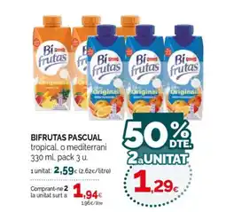 Condis BIFRUTAS PASCUAL tropical, o mediterrani oferta