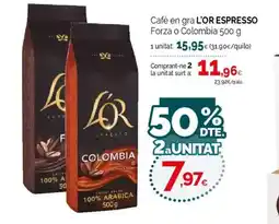 Condis L'OR ESPRESSO Cafè en gra Forza o Colombia oferta