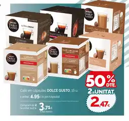 Condis DOLCE GUSTO Cafè en càpsules oferta