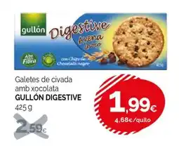 Condis GULLÓN DIGESTIVE Galetes de civada amb xocolata oferta