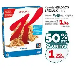 Condis KELLOGG'S SPECIAL K cereals oferta