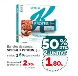 Condis SPECIAL K PROTEIN Barretes de cereals oferta
