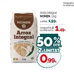 Condis NOMEN Arròs integral oferta