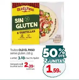 Condis OLD EL PASO Truites sense gluten oferta