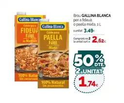 Condis GALLINA BLANCA Brou per a fideuà o paella mixta oferta