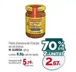 Condis M. SUREDA Filets d'anxova de l'Escala en oli d'oliva oferta