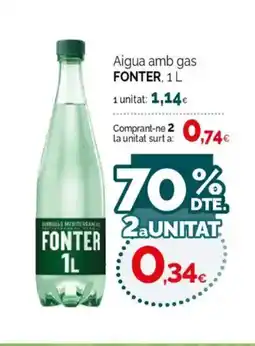 Condis FONTER Aigua amb gas oferta