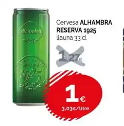 Condis ALHAMBRA RESERVA 1925 Cervesa oferta