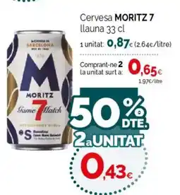 Condis MORITZ Cervesa oferta