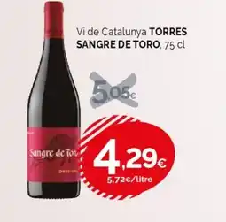 Condis TORRES SANGRE DE TORO Vi de Catalunya oferta