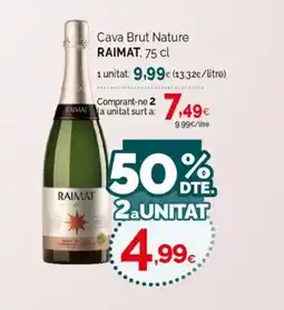 Condis RAIMAT Cava Brut Nature oferta