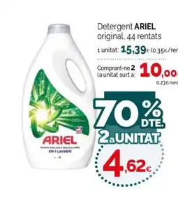 Condis ARIEL Detergent original, 44 rentats oferta