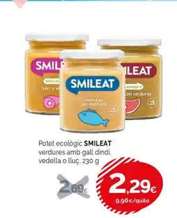 Condis SMILEAT Potet ecològic verdures amb gall dindi. vedella o lluç oferta