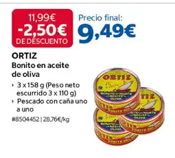 Costco ORTIZ Bonito en aceite de oliva oferta
