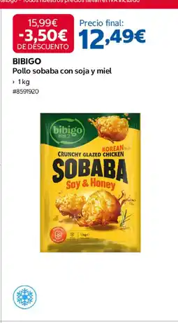 Costco BIBIGO Pollo sobaba con soja y miel oferta