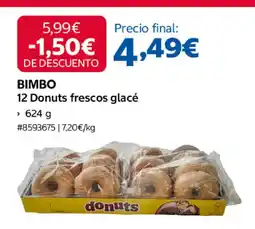 Costco BIMBO 12 Donuts frescos glacé oferta