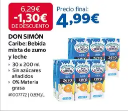 Costco DON SIMÓN Caribe: Bebida mixta de zumo y leche oferta