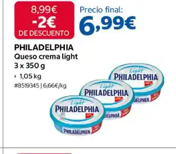 Costco PHILADELPHIA Queso crema light oferta
