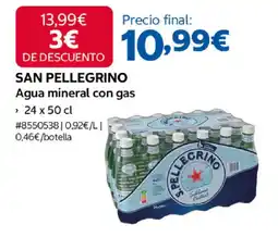 Costco SAN PELLEGRINO Agua mineral con gas oferta
