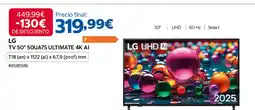 Costco LG TV 50" 50UA75 ULTIMATE 4K AI oferta