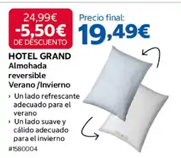 Costco HOTEL GRAND Almohada reversible Verano/Invierno oferta