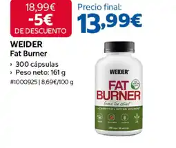 Costco WEIDER Fat Burner oferta