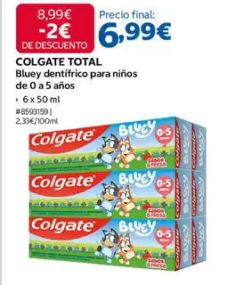 Costco COLGATE TOTAL Bluey dentifrico para niños de 0 a 5 años oferta